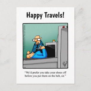 Finny Bon Voyage Humor vykort