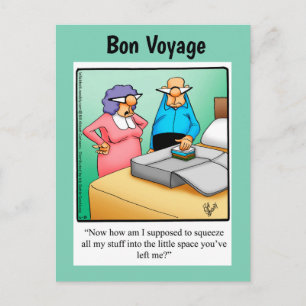 Finny Bon Voyage Humor vykort