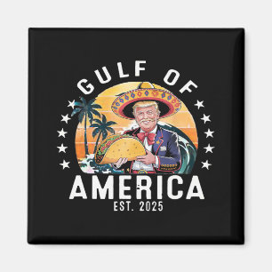 Finny Bukt i USA.america Est 2025 President Trump Magnet