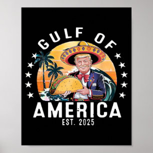 Finny Bukt i USA.america Est 2025 President Trump Poster