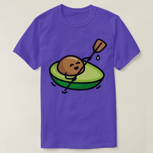 Finny canoe canoeing avocado pun kayak rowing t shirt (Design framsida)