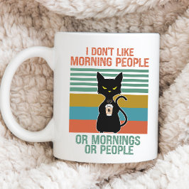 Finny Cat Mugg, Social Cat, Elak Cat Kaffemugg