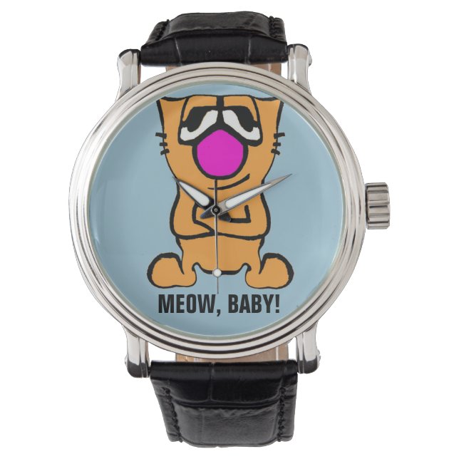 Finny Cat Watches, Gibby Cat Armbandsur (Framsida)