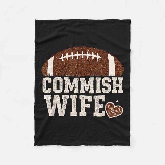 Finny Comfe Fantasy Football Cute League Co Fleecefilt (Framsidan)