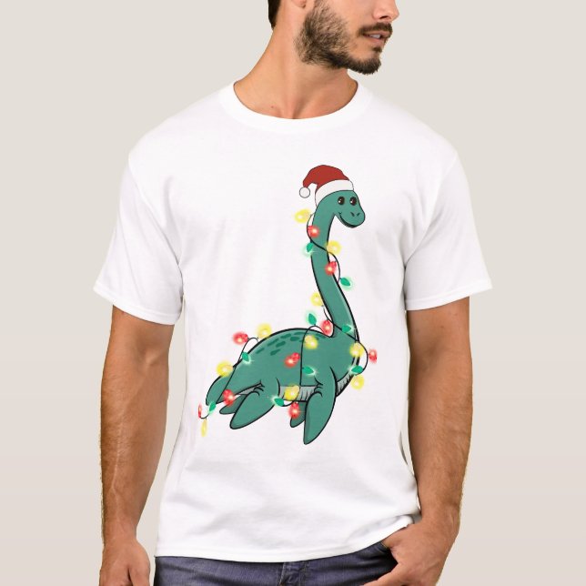 Finny Cute julklussmonster T Shirt (Framsida)