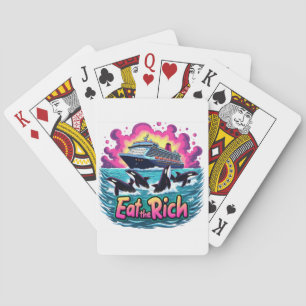 Finny Cute Orca Whale Eat Riken Casinokort