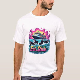 Finny Cute Orca Whale Eat Riken T Shirt