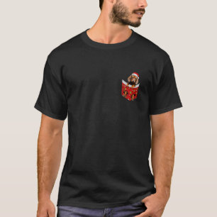 Finny Dachshund Santa Hat-jul i Pocket Julafton T Shirt