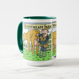 Finny Dairy Farmer på jordbrukets öppningsdag Mugg