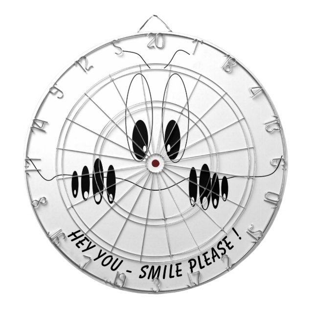 Finny Dart Board Gift Curiosity Ögon - Smile Darttavla (Framsidan)