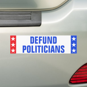 Finny "DEFUND POLITIKAR" Anti Government Bildekal