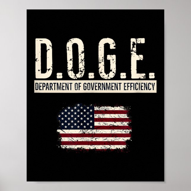 Finny Doge Department of Government Efficiency Poster (Framsidan)
