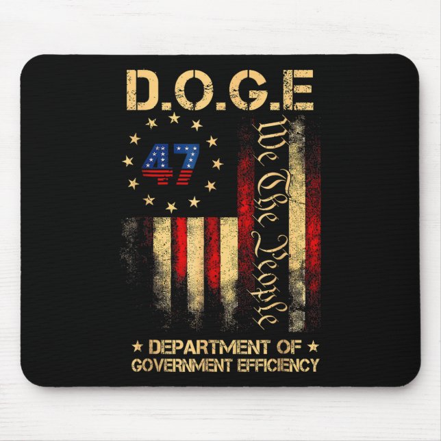 Finny Doge Department of Government Efficiency Tee Musmatta (Framsidan)