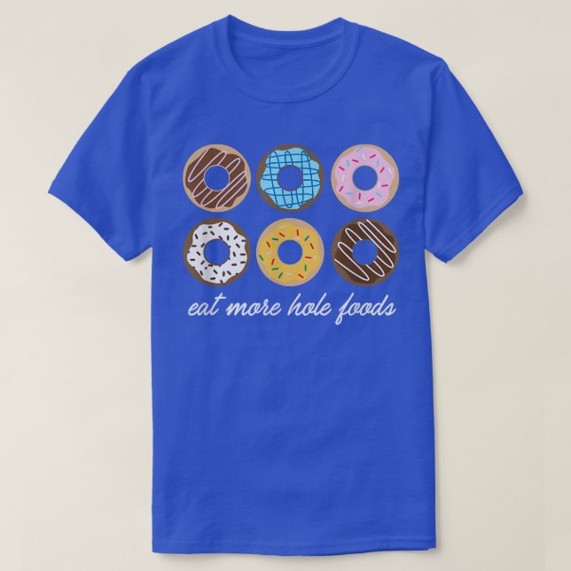 Finny Donut, Eat more Hål Mat Cute Gift  T Shirt (Design framsida)