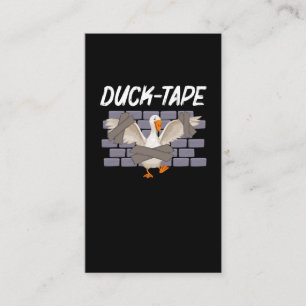 Finny Duct Tape Humor Anka Animal Sarcastic Visitkort