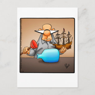 Finny Encouragement Humor Postcard Vykort