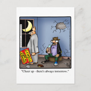 Finny Encouragement Humor Postcard Vykort