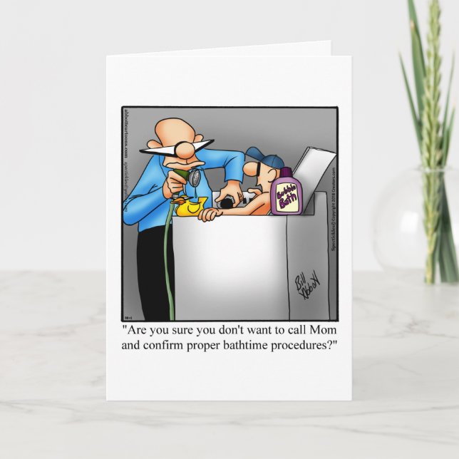 Finny Far Dag-hälsningskort Kort (Framsida)