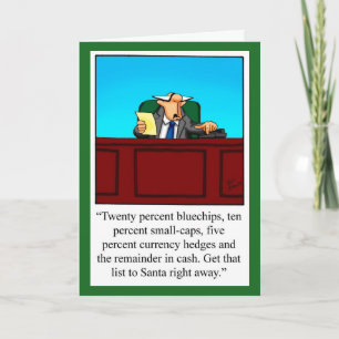 Finny Financial Humor julkort "Spectickkes" Helgkort