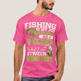 Finny Fisherman Welder Welder Welding Pappa Far T Shirt