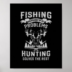Finny Fishing and Hunting Gift for Fishermen Manar Poster