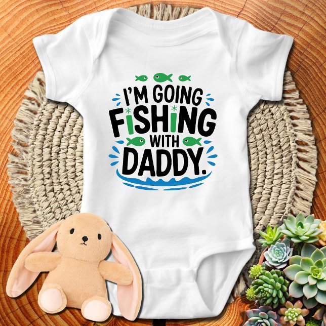 Finny Fishing | Jag ska fiska med pappa T Shirt (Skapare uppladdad)
