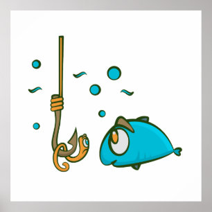 Finny Fishing Poster