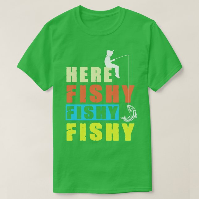 Finny Fishing T Shirt (Design framsida)