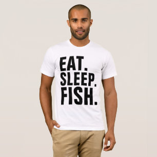 Finny Fishing T-shirts, EAT SLEEP FISH T-shirt