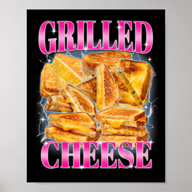 Finny Food Meme Grilled Cheese Sandwiches Food Lov Poster (Framsidan)