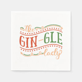 Finny Gin-gle Dam jul | Napkin Pappersservett