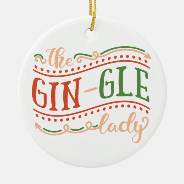 Finny Gin-gle Dam jul | Ornament (Framsidan)
