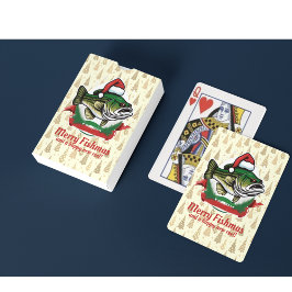 Finny God jul Fishmas Fiske Santa Fish Casinokort