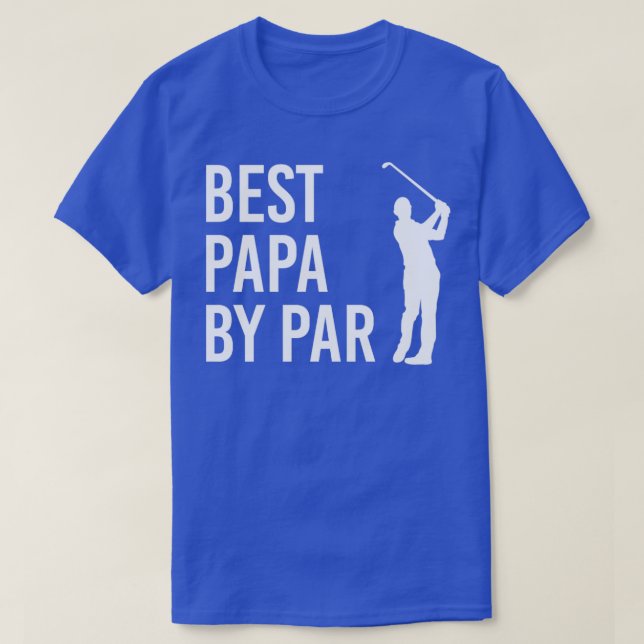Finny Golf Gift for Pappa Best Pappa efter Par T Shirt (Design framsida)