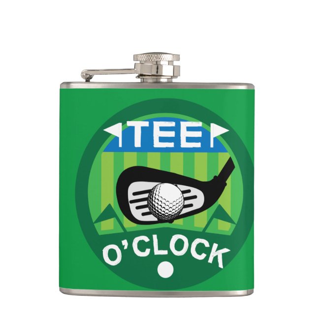 Finny Golfing Pros Golfing Fanatics Sports Flask Fickplunta (Framsidan)