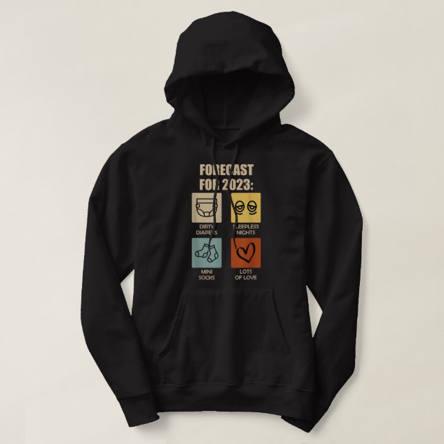 Finny Gott nytt år 2023 På nyårsafton 2022 Hoodie (Design framsida)