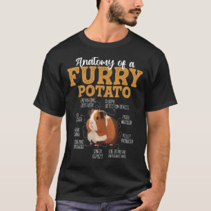 Finny Guinea-Gris-Shirts - anatomi i ett Hårig Pot T Shirt