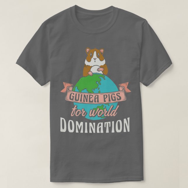 Finny Guinea Grisar för dominans World Rodent Cavy T Shirt (Design framsida)
