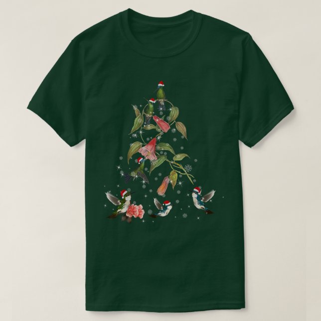 Finny Hummingbird Julgran Porch and Watch T Shirt (Design framsida)