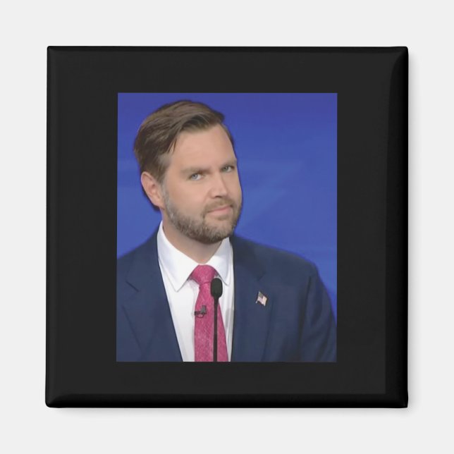 Finny J.d. Vance Memorial Vice Debatt Ansikte Magnet (Framsidan)