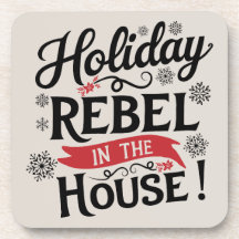 Finny jul Beverage Coaster