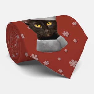 Finny jul Black Santa Cat Slips