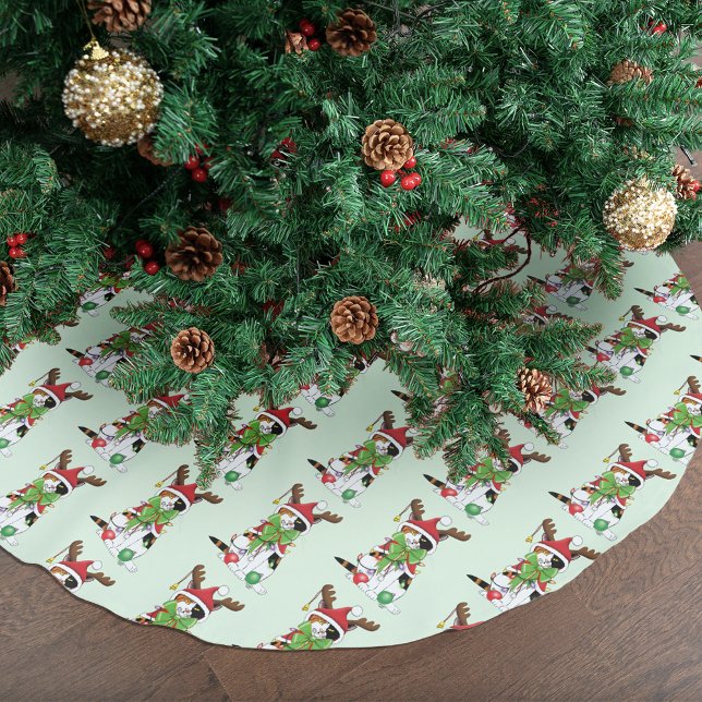 Finny jul Calico Cat Julgransmatta Borstad Polyester (Skapare uppladdad)