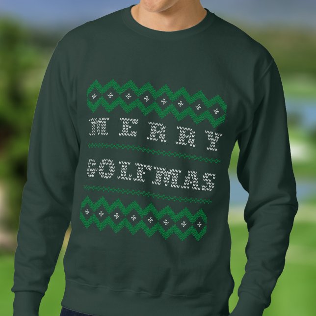 Finny jul Golf Merry Golfmas Sweatshirt (Merry Golfmas! Perfect sweatshirt to wear at your annual golf club's holiday party)
