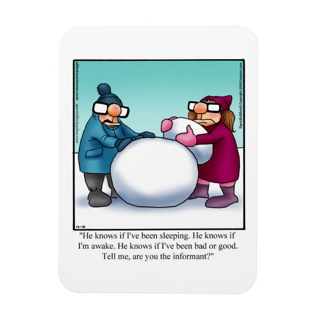 Finny jul Humor Magnet Gift (Vertikal)
