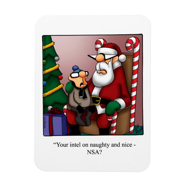 Finny jul Humor Magnet Gift (Vertikal)