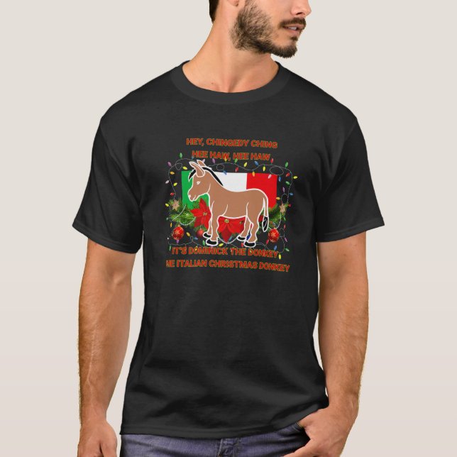 Finny jul - italienska jul - Donkey Dominick T Shirt (Framsida)