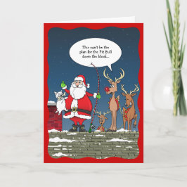 Finny jul Santa Fishing Hund Reindeer Helgkort