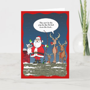 Finny jul Santa Fishing Hund Reindeer Helgkort