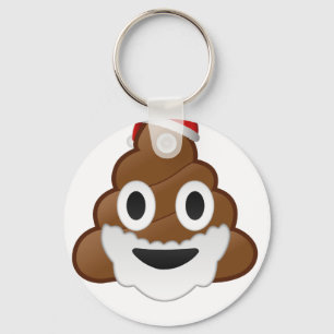 Finny jul Santa Poop Emoji Nyckelring